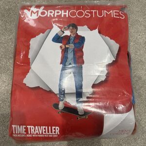Back to the Future Costume Adult Marty McFly Outfit Time Traveller Mens XL New